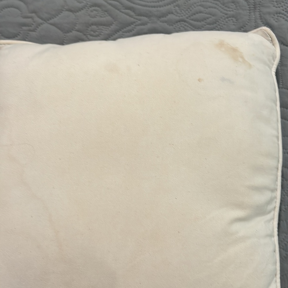 Bundle of 2 flowered pillows. Each is 16” squared - Picture 6 of 7